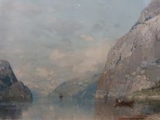 A print of a Mersey and Irwell canal boat, framed rigging plan of a sailing ship,