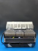 A Scandalli c1970 unusual 140 bass 'Butterfly Model' piano accordion,