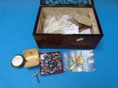 A collection of jewellery to include faux pearls, millefiori beads, earrings, brooches etc,