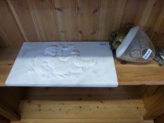 A 19thC ceiling lamp with gilt fittings,