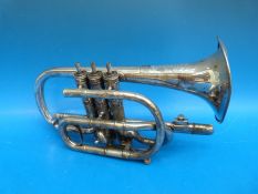 A plated Boosey & Co Acme model 