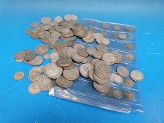 Approximately 900g of largely pre-1947 silver UK coinage including some Victorian and lots of