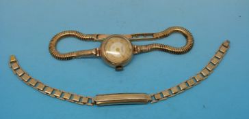 A 9ct gold ladies' Everite wristwatch