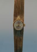 A 9ct gold Verity wristwatch on 9ct gold strap (25.