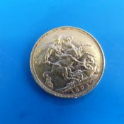 A 1894 gold full sovereign