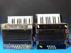 A Mastertone 8 bass German piano accordion c1930, child size keys,