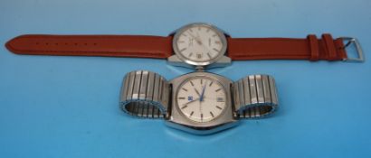 A steel cased gentleman's Seiko Seahorse wristwatch together with a Certina Argonaut 280 example