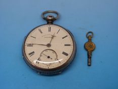 A silver Bullock and Western of southport pocket watch,