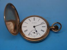 A Waltham full hunter pocket watch,