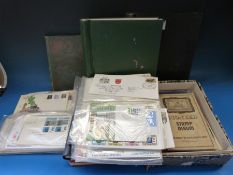 Eight albums of GB/Commonwealth stamps and covers etc