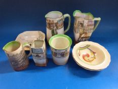 A collection of Royal Doulton Seriesware together with two Royal Doulton 
