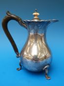A silver bachelor's coffee pot, Chester, height 17cm,