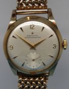 A Zenith chronometre 9ct gold-cased gentleman's wristwatch,