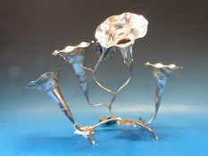 A four-branch plated epergne