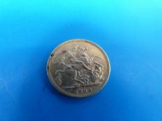 A 1906 gold full sovereign