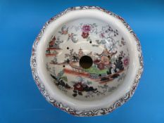 A Masons pail with drainer,