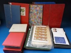 A crate of world stamps,