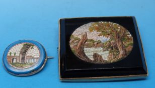 A micro mosaic brooch,