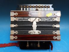 A c1900 'Little Lord Fauntleroy' three stop melodeon,