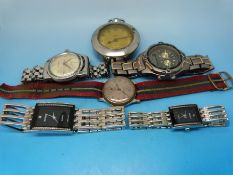 A collection of various wristwatches including Le Cheminant,