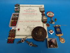 A quantity of medals, badges and other collectables relating to Harold Frank Williams,