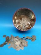 A quantity of UK coinage etc Victoria onwards,