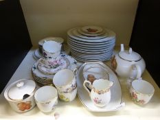 A quantity of Bavarian dinner and teaware,