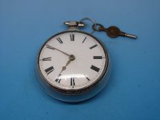 A pair cased pocket watch by Fisher Ellesmere