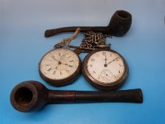 Silver pocket watches,