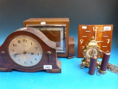 Three c1930s clocks,