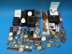A collection of ladies' and gentlemen's wristwatches,