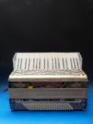 A Scandalli 'Vibrante Four' Art Deco 120 bass piano accordion,