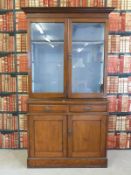 A late 19thC/ early 20thC mahogany bookcase,
