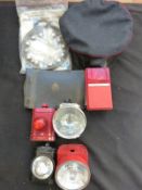 A quantity of GPO/ Royal Mail memorabilia to include lamps, uniform, cap,