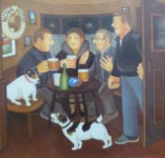 Beryl Cook signed print 'In The Snug' 60/650 (40 x 43cm)