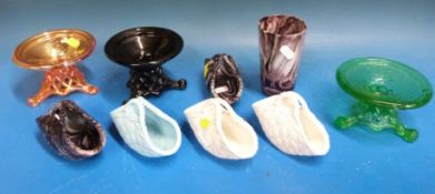 A small collection of Sowerby /Carnival glass