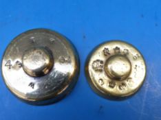 Two Blews type stacking weights,