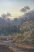 Valentine Delawarr (Australian 1852-1918): Two oils on canvas of Australian scenes,