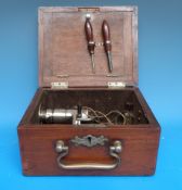 A cased Crosby steam engine indicator