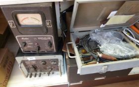 A quantity of amateur radio and similar accessories including speakers,