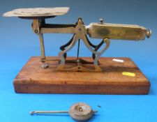 A set of 19thC Windle & Blyth letter scales with S Turner's patent sliding weight mechanism