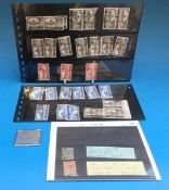 GB 1880 1d SG166 colour trial stamps (x2),