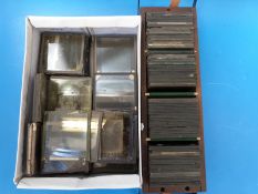 A collection of WWI slides showing battleships, soldiers and trenches,
