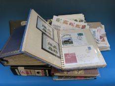 Six albums of GB first day covers,