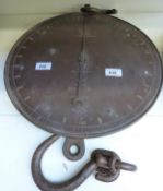 A Slater & Co Ltd (No 20T) spring balance (approximately 80cm high)