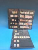 Three stockcards of mainly European stamps,