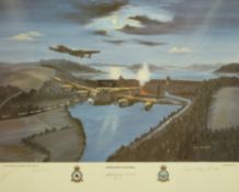John Larden RAF interest print 'Operation Chastise',
