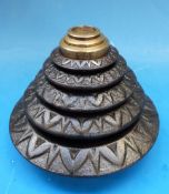 A run of A K leaf weights,