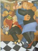 Beryl Cook print 'Shall We Dance' signed in pencil to margin and embossed AGP lower left (50 x