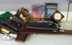 A collection of slide rules, vintage calculators, Sinclair spectrum game,